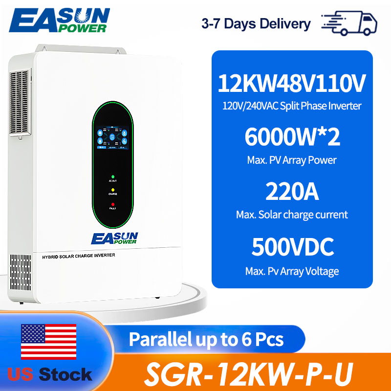 Grid Tie Inverter Limiter 2000W - EASUN US 12KW 12000W Split-Phase Solar