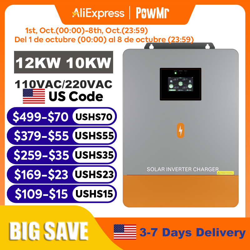 PowMr 12KW 10KW Split-Phase Om - Split Phase Inverter 10Kw 110V 220V recensie en prijs